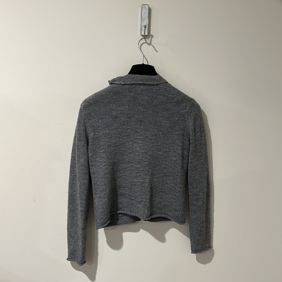 • Eileen Fisher • Women’s Zip Up Long Sleeve Sweater Gray PP / Fits like a Small - Picture 5 of 5